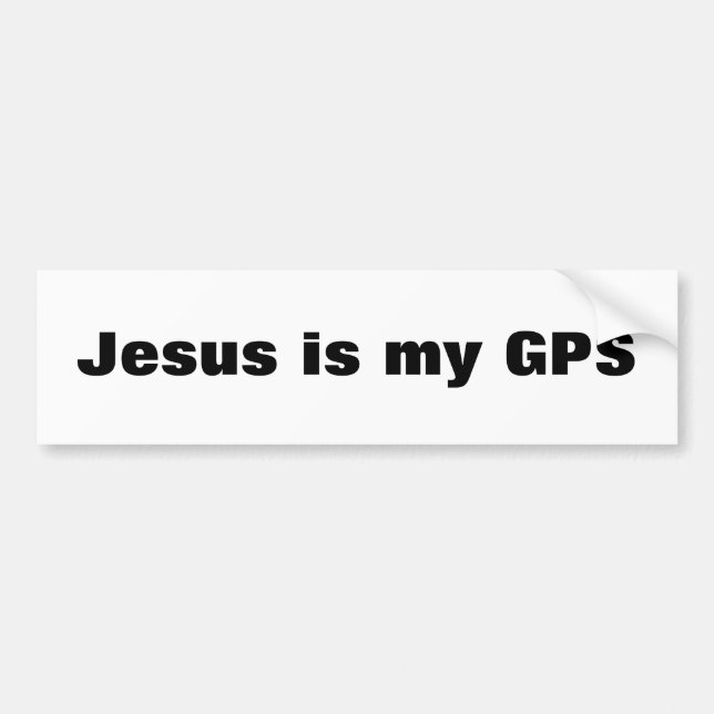 Pegatina Para Coche Jesús es mi GPS (Frente)