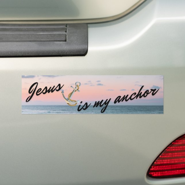 Pegatina Para Coche Jesús es mi puesta de sol de Ancla (en coche)