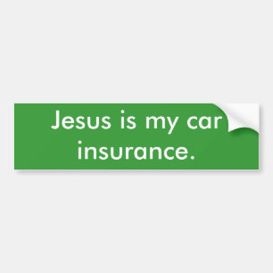 Pegatina Para Coche Jesús es mi seguro de coche