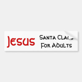 Pegatina Para Coche Jesús es Santa para los adultos