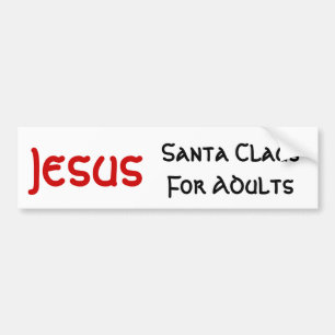 Pegatina Para Coche Jesús es Santa para los adultos