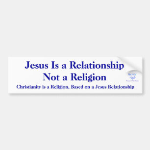 Pegatina Para Coche Jesús es un RelationshipNot a la religión…
