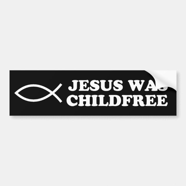 Pegatina Para Coche Jesús Estaba Libre De Niños (Frente)