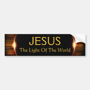 Pegatina Para Coche Jesús, la luz del mundo