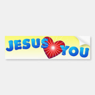 Pegatina Para Coche Jesús le ama