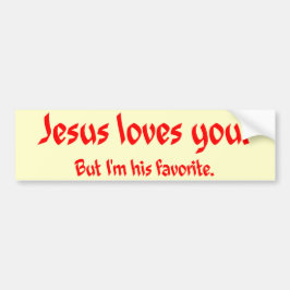 Pegatina Para Coche Jesús le ama