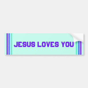 Pegatina Para Coche Jesús le ama