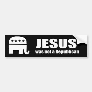 Pegatina Para Coche Jesús no era un republicano