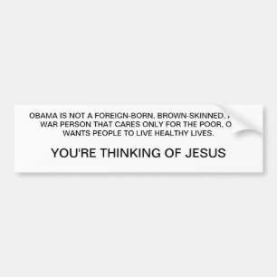Pegatina Para Coche Jesús no es Obama