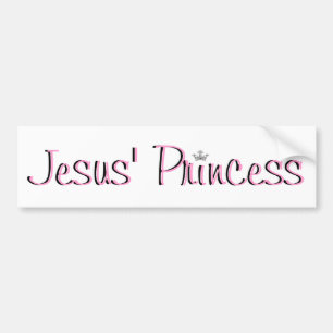 Pegatina Para Coche Jesús Princesa-rosado