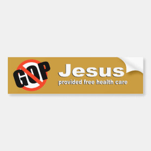 Pegatina Para Coche Jesús proporcionó atención sanitaria libre