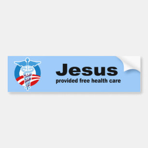 Pegatina Para Coche Jesús proporcionó atención sanitaria libre