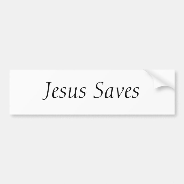 Pegatina Para Coche Jesus Saves (Frente)
