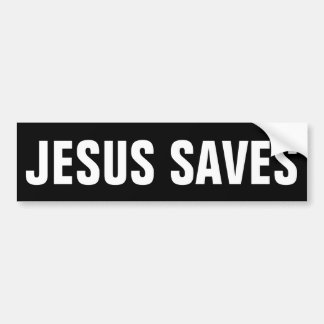 PEGATINA PARA COCHE JESUS SAVES BUMPER STICKER