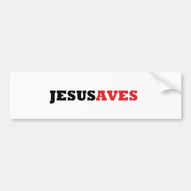 PEGATINA PARA COCHE JESUSAVES (Frente)