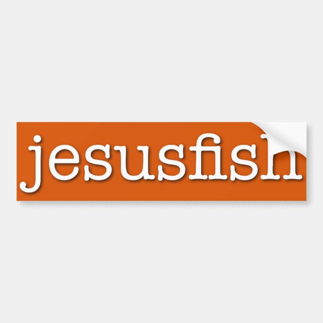 Pegatina Para Coche jesusfish (Frente)