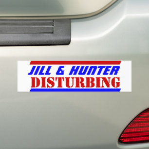 Pegatina Para Coche JILL, presidente de EE.UU., y HUNTER, PERTURBACIÓN