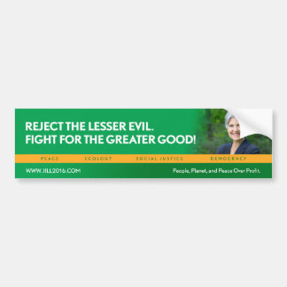 Pegatina Para Coche Jill Stein para el bumpersticker del