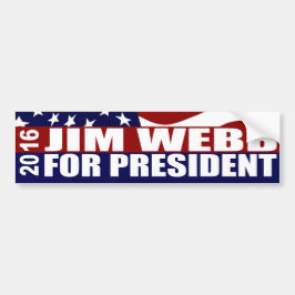 Pegatina Para Coche JIM WEBB Presidente 2016