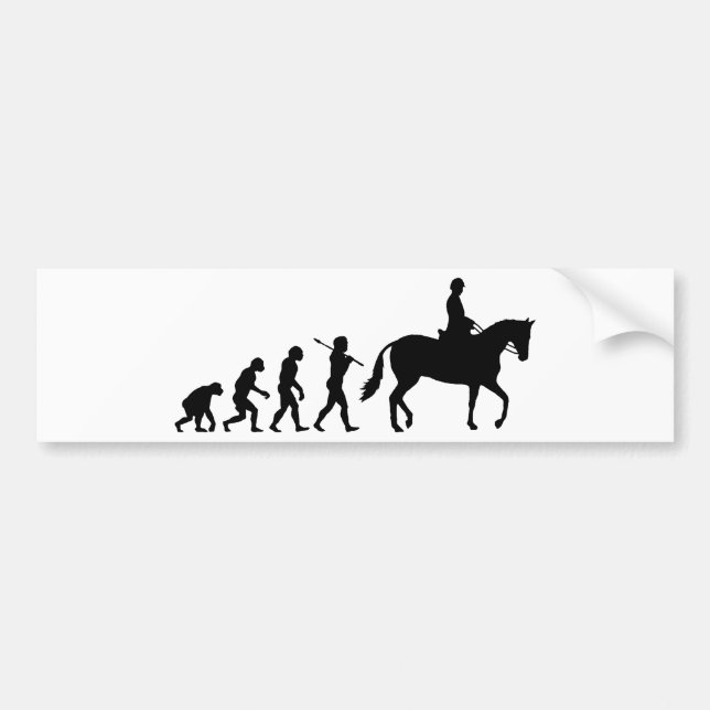 Pegatina Para Coche Jinete del caballo (Frente)