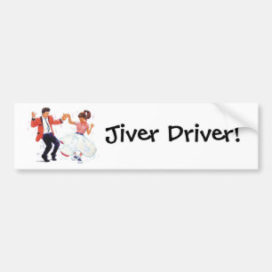 Pegatina Para Coche Jiver Driver Rock clásico y baile Roll Jive