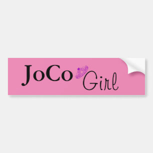 Pegatina Para Coche JoCo Chica en rosa