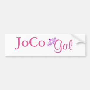 Pegatina Para Coche JoCo Gal en blanco