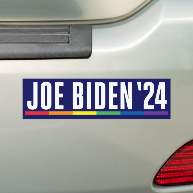 Pegatina Para Coche Joe Biden 2024 LGBT Pride (en coche)