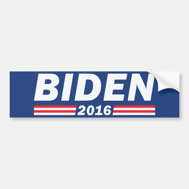 Pegatina Para Coche Joe Biden, Biden 2016 (Frente)