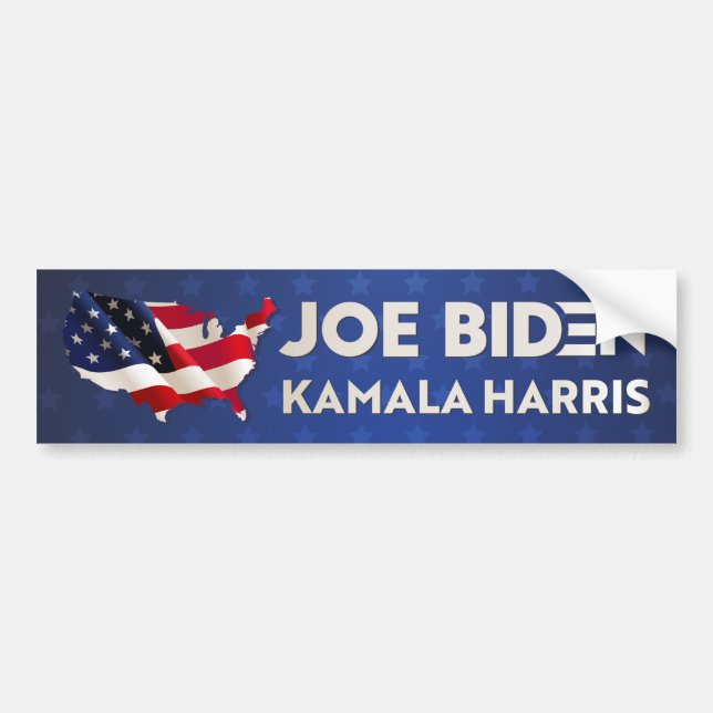 Pegatina Para Coche Joe Biden Kamala Harris 2020 (Frente)