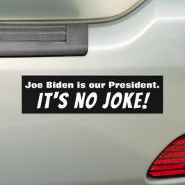 Pegatina Para Coche Joe Biden - ¡No hay Chiste!Pegatinas para coches