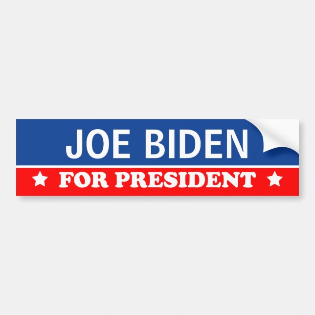 Pegatina Para Coche Joe Biden para el presidente 2016 (Frente)