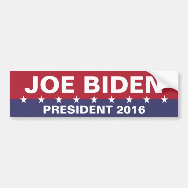 Pegatina Para Coche JOE BIDEN para presidente 2016 (Frente)