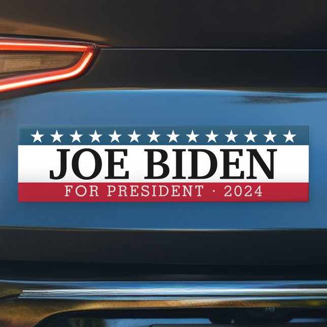 Pegatina Para Coche Joe Biden para presidente - Diseño tradicional 202 (Joe Biden Bumper Sticker)