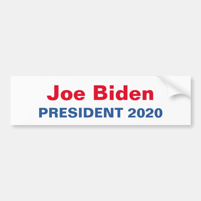 Pegatina Para Coche Joe Biden President 2020 (Frente)