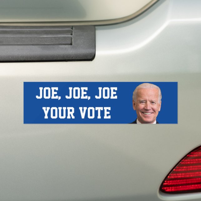 Pegatina Para Coche Joe, Joe, Joe Tu Voto (en coche)