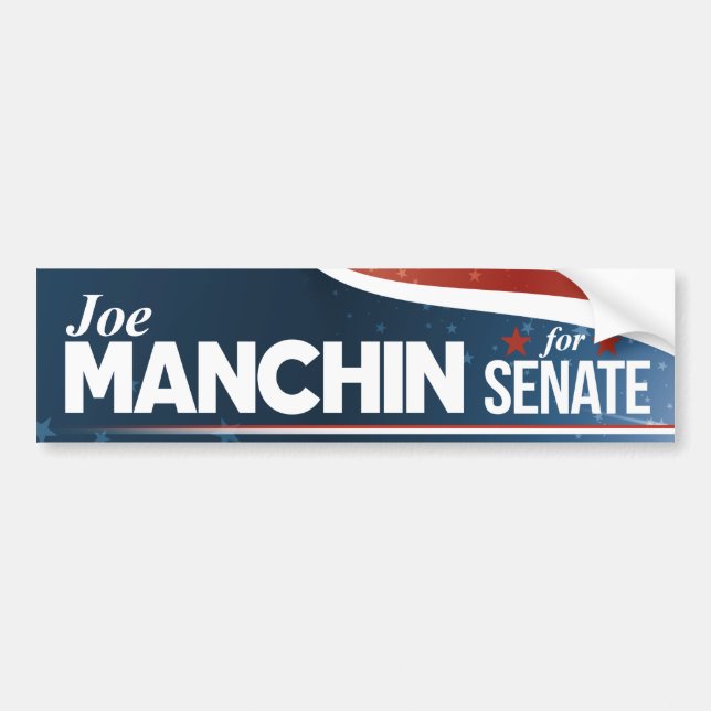Pegatina Para Coche Joe Manchin para el senado (Frente)