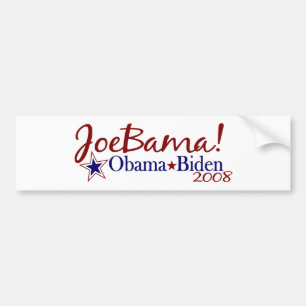Pegatina Para Coche JoeBama (Obama Biden 2008)