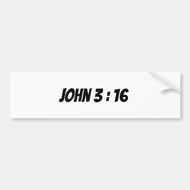 Pegatina Para Coche John 3 :16 verse sticker (Frente)