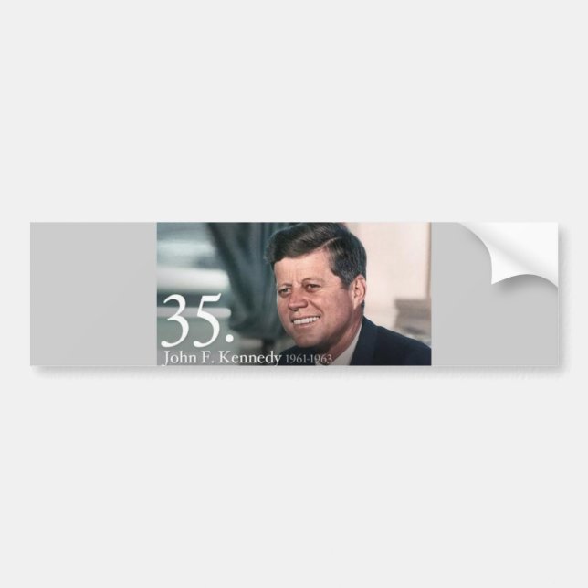 Pegatina Para Coche John F Kennedy (Frente)