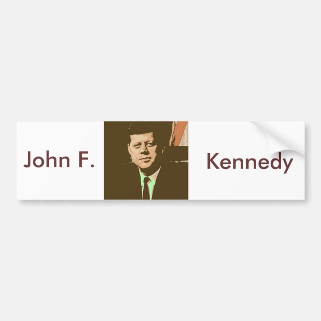 Pegatina Para Coche John F Kennedy (Frente)