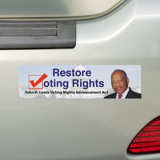 Pegatina Para Coche John R. Lewis Voting Rights Advancement Act (en coche)