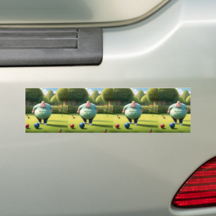 Pegatina Para Coche Jolly Lawn Bowler Man,
