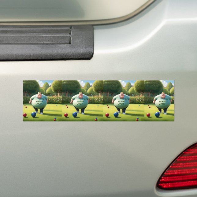 Pegatina Para Coche Jolly Lawn Bowler Man, (en coche)