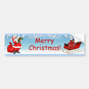 Pegatina Para Coche Jolly Santa Claus