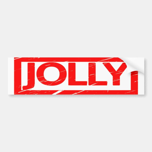 Pegatina Para Coche Jolly Stamp (Frente)