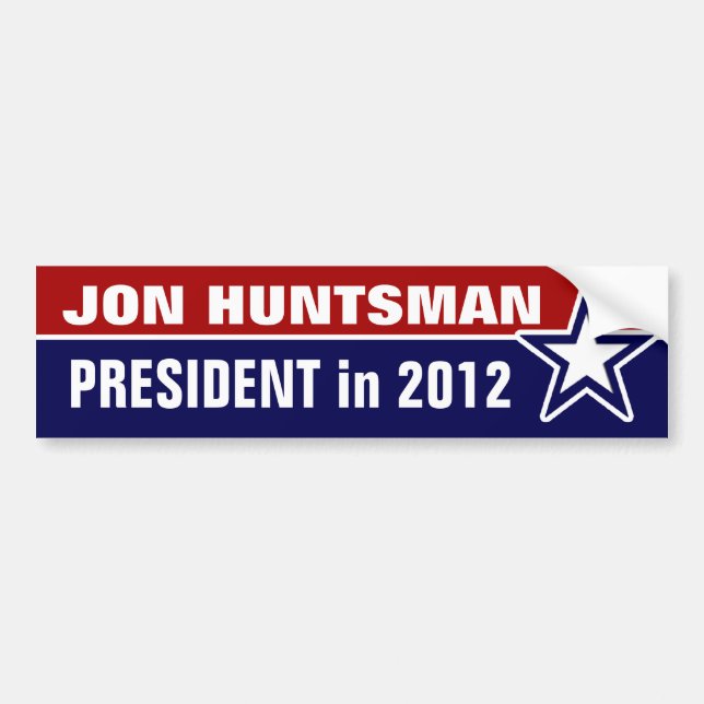 Pegatina Para Coche Jon Huntsman en 2012 (Frente)