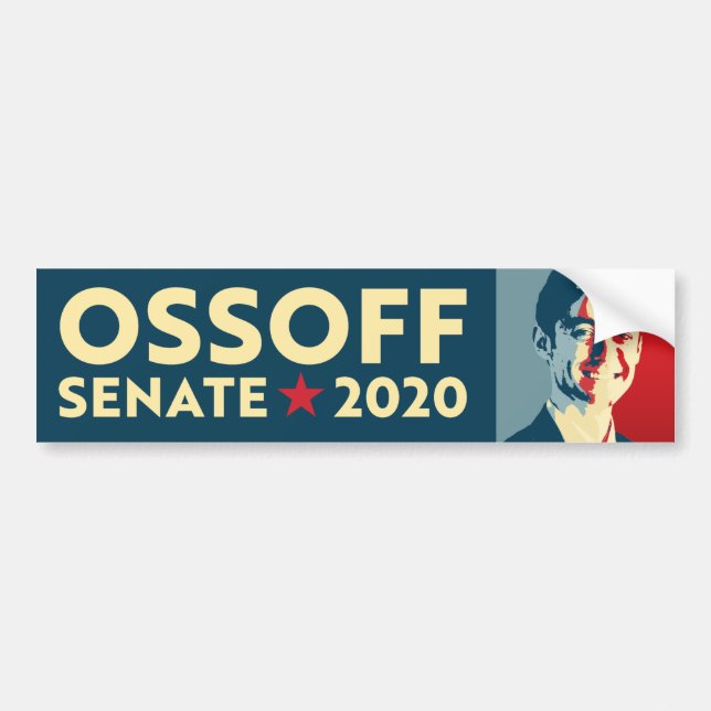 Pegatina Para Coche Jon Ossoff 2020 (Frente)