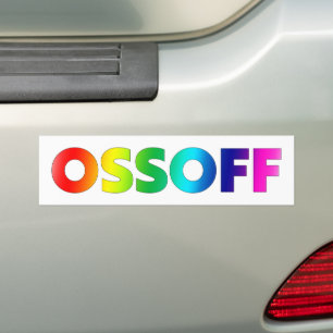 Pegatina Para Coche Jon Ossoff Georgia Escurrimiento del Senado orgull