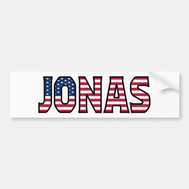 Pegatina Para Coche Jonas Name Vorname USA Aufkleber Sticker Auto (Frente)